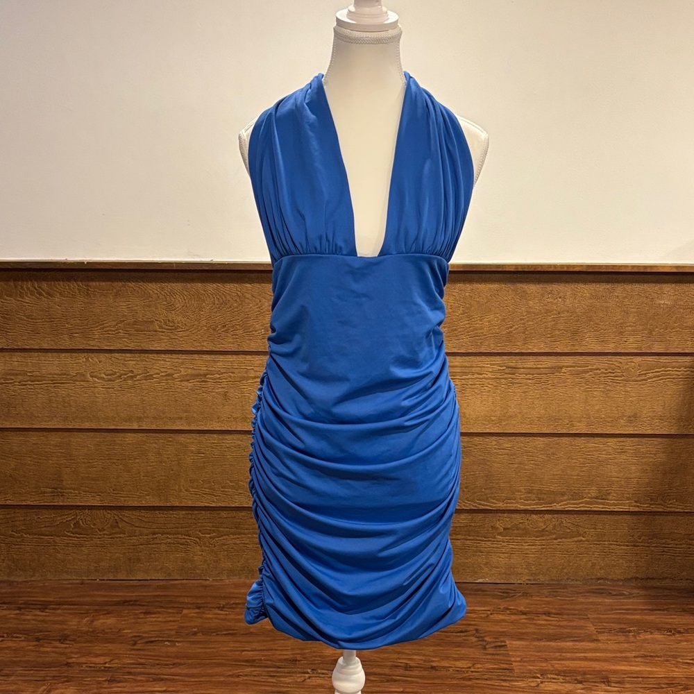 Princess Polly Royal Blue Backless Dress